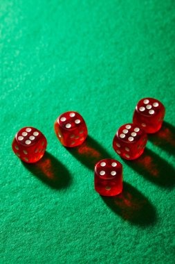 Live casino table with professional dealer